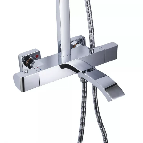 Душевая система с термостатом GAPPO G2407-40 хромированная с переключателем на лейку