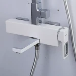 Душевая система GAPPO G2417-8 белая/хром с переключателем на лейку