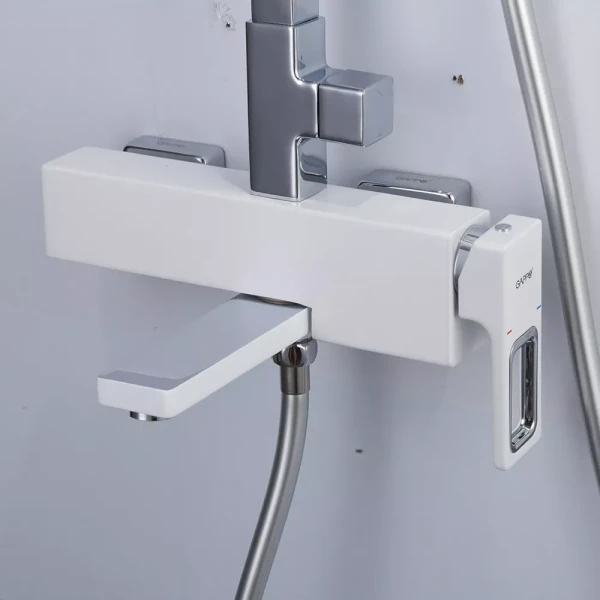 Душевая система GAPPO G2417-8 белая/хром с переключателем на лейку
