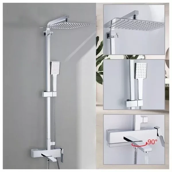 Душевая система GAPPO G2418 хромированная с переключателем на лейку