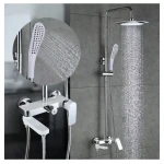 Душевая система GAPPO G2448 белая/хром с переключателем на лейку