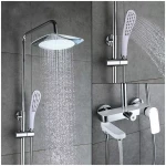 Душевая система GAPPO G2448 белая/хром с переключателем на лейку