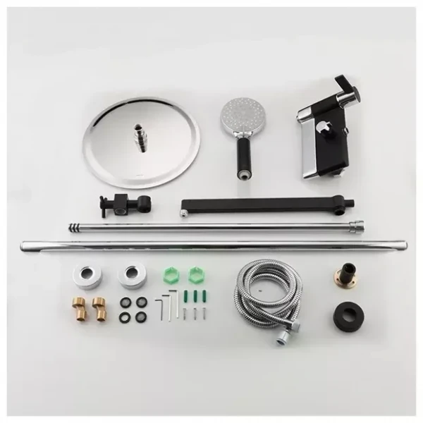 Душевая система GAPPO G2481 черная/хром с переключателем на лейку