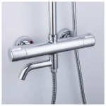 Душевая система с термостатом GAPPO G2490 хромированная с переключателем на лейку