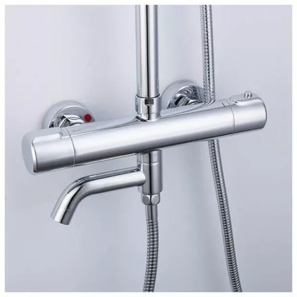 Душевая система с термостатом GAPPO G2490 хромированная с переключателем на лейку