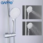 Душевая система с термостатом GAPPO G2490 хромированная с переключателем на лейку