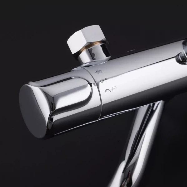 Душевая система с термостатом GAPPO G2490 хромированная с переключателем на лейку