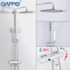 Душова система з термостатом GAPPO G2491, вилив - перемикач на лійку, хром