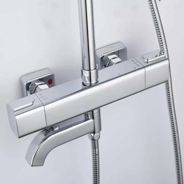 Душевая система с термостатом GAPPO G2491 хромированная с переключателем на лейку