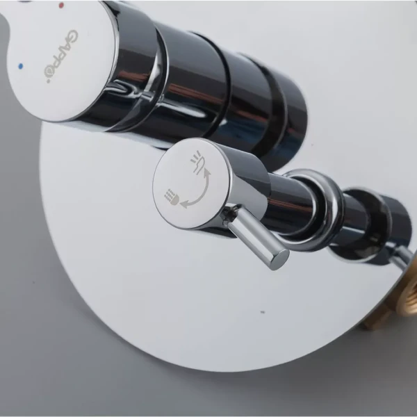 Душевая система GAPPO G7104 с переключателем на лейку, 3 функции, хром