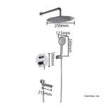 Душевая система GAPPO G7104 с переключателем на лейку, 3 функции, хром