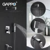 Встраиваемая душевая система GAPPO G7107 хромированная с переключателем на лейку 3-функции