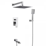 Встраиваемая душевая система GAPPO G7107 хромированная с переключателем на лейку 3-функции