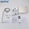 Встраиваемая душевая система GAPPO G7107 хромированная с переключателем на лейку 3-функции