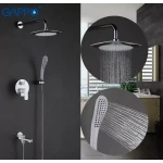 Душевая система скрытого монтажа GAPPO G7148-8 белая/хром с переключателем на лейку 3-функции