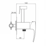 Гигиенический душ GAPPO G7207-1 хромированный