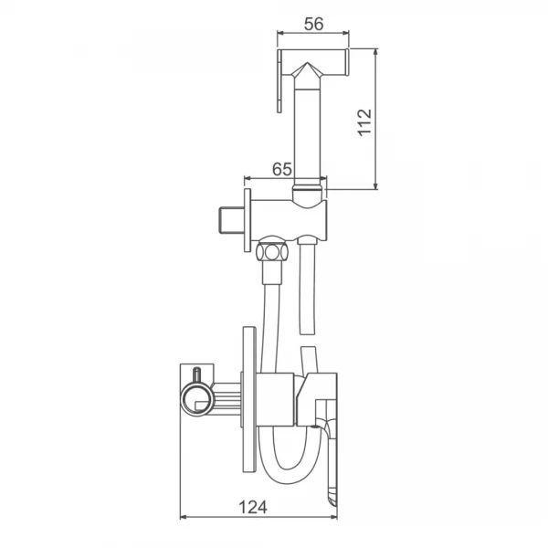 Гигиенический душ GAPPO G7248 белый/хром