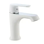 Змішувач для умивальника Frap F1031, білий/хром