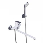 Смеситель для ванны FRAP F2231 белый/хром