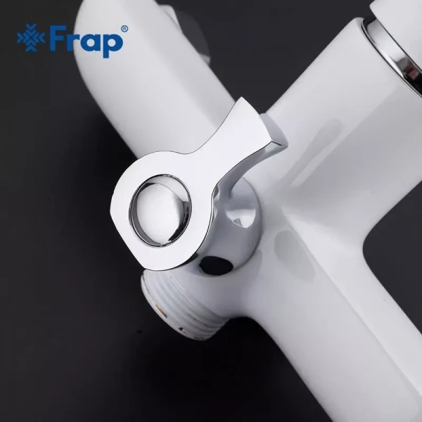 Смеситель для ванны FRAP F2231 белый/хром
