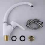 Змішувач для кухні Frap F4166-8, білий