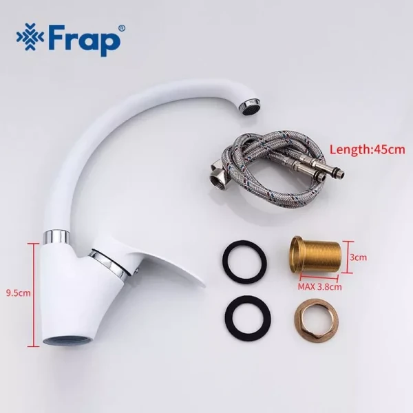 Смеситель для кухни FRAP F4101-12 белый