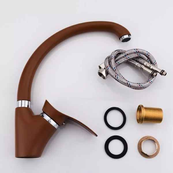 Смеситель для кухни FRAP F4101-14 коричневый