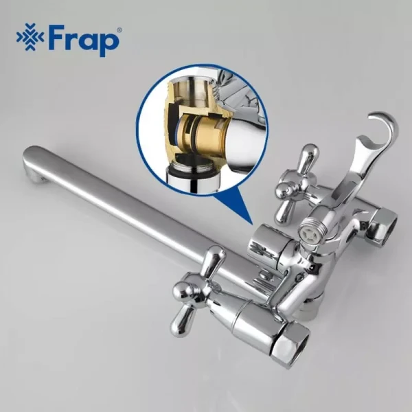 Смеситель для ванны FRAP F2225 хромированный