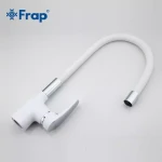 Смеситель для кухни FRAP F4453-03 белый/хром с гибким изливом