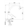 Смеситель для кухни FRAP F4166 хромированный
