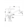 Смеситель для кухни FRAP F4566-2 хромированный