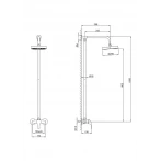 Душевая система FRAP F2426 хромированная