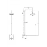 Душевая система FRAP F2426 хромированная