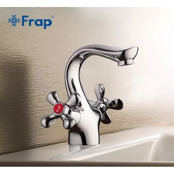 Смеситель для умывальника FRAP F10731-B хромированный