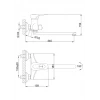 Смеситель для ванны FRAP F22004 хромированный