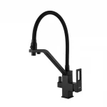 Смеситель для кухни GAPPO G4317-6 с гибким изливом черный