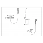 Смеситель для ванны GAPPO G3291 термостатический хромированный