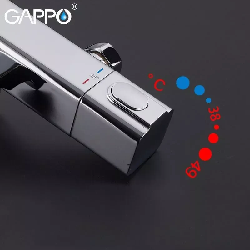 Смеситель для ванны GAPPO G3291 термостатический хромированный