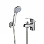 Смеситель для умывальника FRAP F1221 хромированный с душевой лейкой