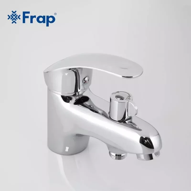 Смеситель для умывальника FRAP F1221 хромированный с душевой лейкой