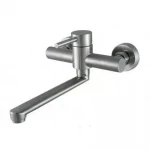 Смеситель для кухни WEZER EKO12-01 настенная нержавеющая сталь.