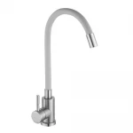 Смеситель для кухни WEZER EKO4X-01G с гибким изливом серый