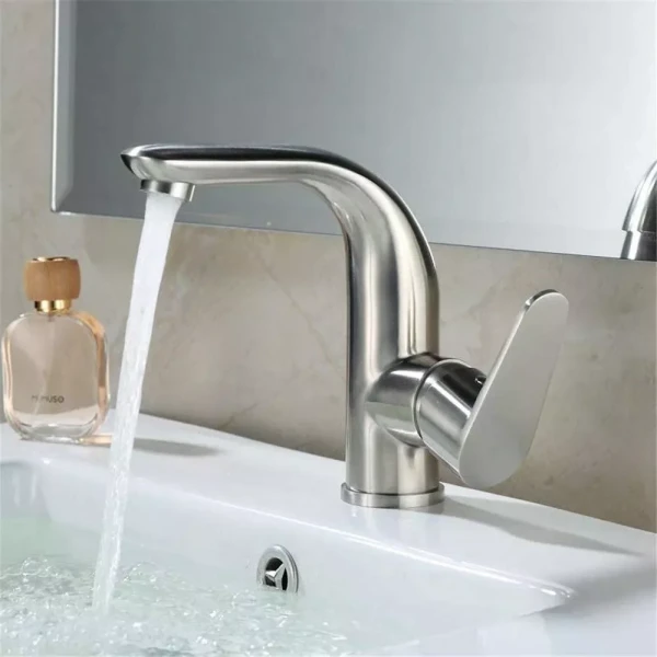 Смеситель для умывальника WEZER INX1A-04 сатин