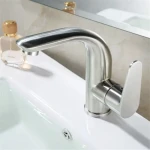 Смеситель для умывальника WEZER INX1A-04 сатин