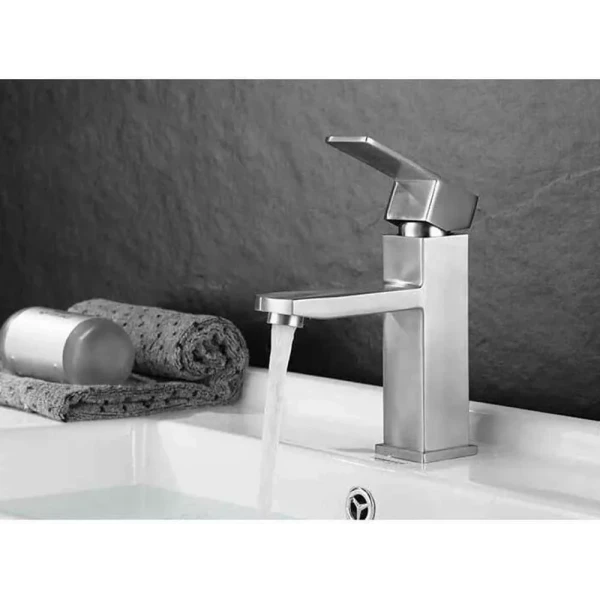 Смеситель для умывальника WEZER PRO1-02 сатиновый