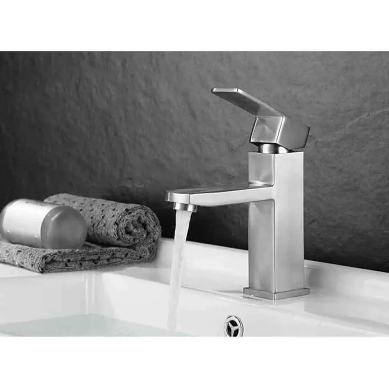 Смеситель для умывальника WEZER PRO1-02 сатиновый