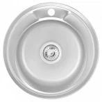 Кухонная мойка WEZER 490(08) Satin 490x180 мм с сифоном