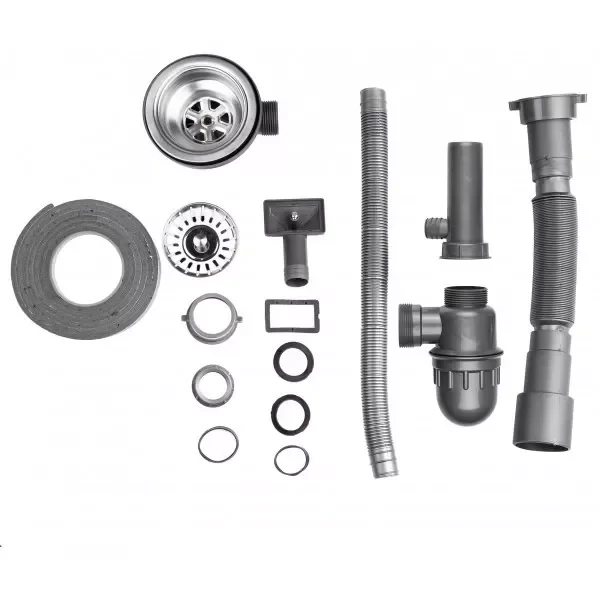 Кухонная мойка WEZER 490(08) Satin 490x180 мм с сифоном