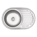 Кухонная мойка WEZER 7750(06) Decor 770x500x160 мм с сифоном