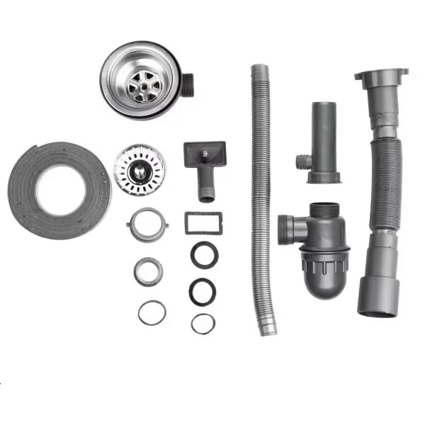 Кухонная мойка WEZER 7750(06) Decor 770x500x160 мм с сифоном